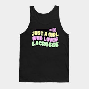 Just A Girl Who Loves Lacrosse Tank Top